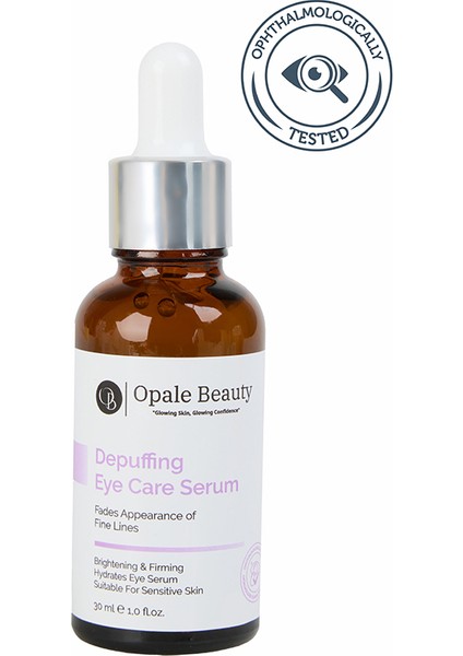 Depuffing Eye Care Serum 30ML- Antioksidan Koruma ile Aydınlık ve Pürüzsüz Göz Çevresi