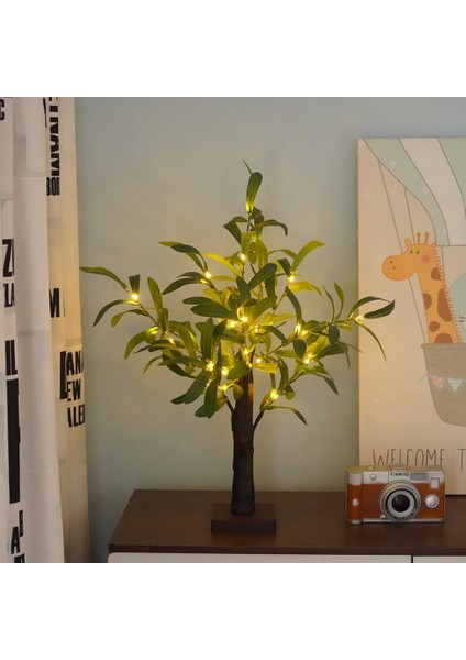 Olive Leaf Lights Zeytin Ağacı Masa Üstü LED Aydınlatma