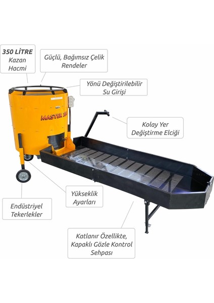 Rendeli Tip Sehpalı Ceviz Soyma Makinası MASTER350S