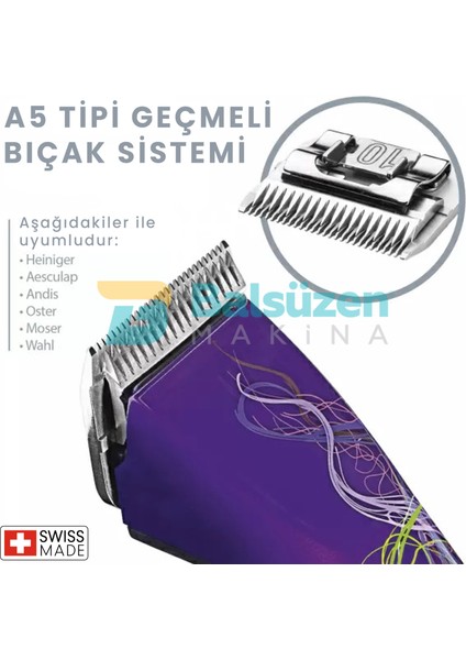 Saphir Style Evcil Hayvan Kırkma Makinesi İki Akülü