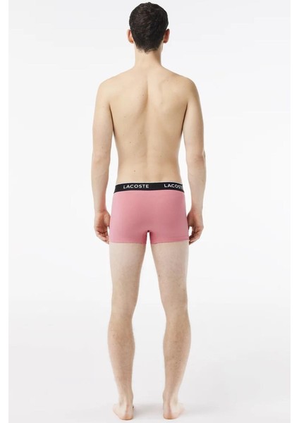 Cotton Stretch Ultra Comfortable Trunk Erkek 3 Lü Boxer Lila Pembe Yeşil modelleri