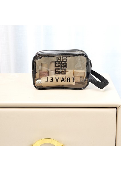 New Pvc Transparent Toilet Bag Storage Waterproof Makeup Bag Portable Handheld Storage Toilet Makeup Bag (Yurt Dışından)