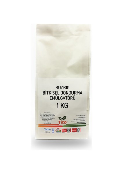BUZ610 Bitkisel Dondurma Emülgatörü - 1 kg