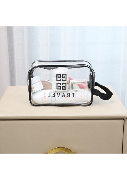 New Pvc Transparent Toilet Bag Storage Waterproof Makeup Bag Portable Handheld Storage Toilet Makeup Bag (Yurt Dışından)