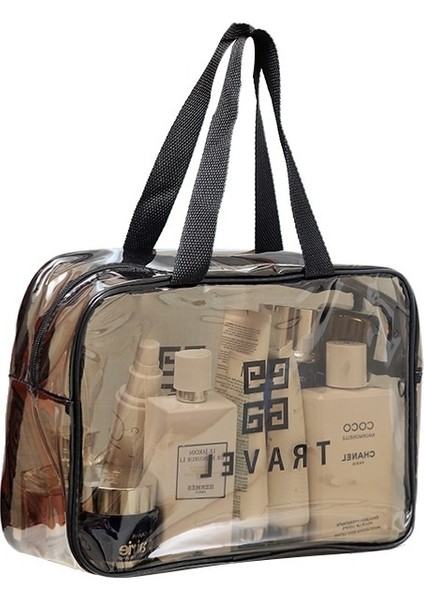 New Pvc Transparent Toilet Bag Storage Waterproof Makeup Bag Portable Handheld Storage Toilet Makeup Bag (Yurt Dışından) indirimleri
