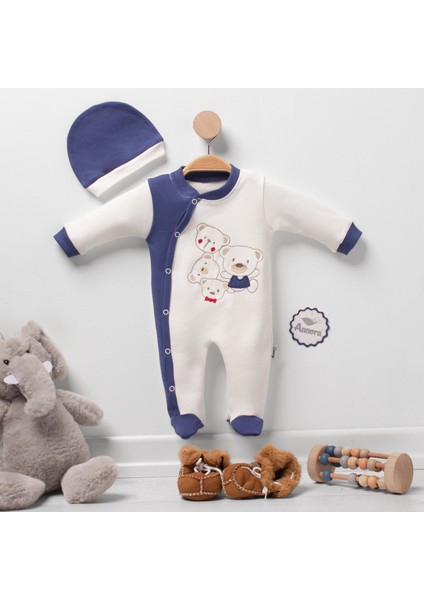 Minik Ayıcıklar Erkek Bebek Tulumu