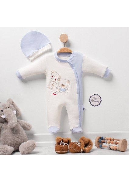 Minik Ayıcıklar Erkek Bebek Tulumu