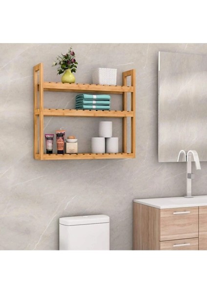 Ahşap 3 Raflı Tezgah Üstü Düzenleyici Baharatlık ÇIÇEKLIK(WDN-545) fiyatları