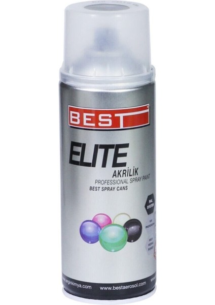 Elite Metal Gri 9006 Akrilik Hızlı Kuruyan Profesyonel Sprey Boya 400 ml