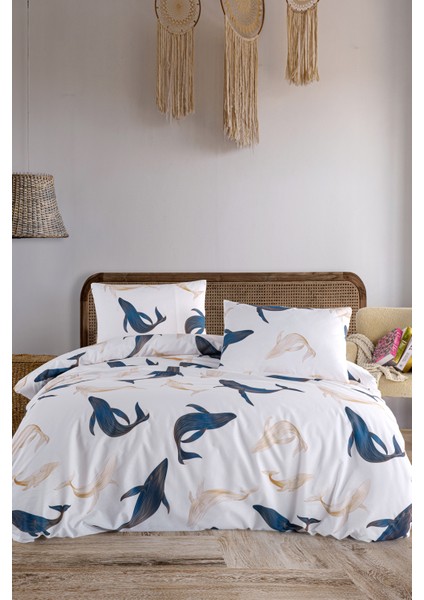 Whale %100 Pamuk Çift Kişilik Nevresim Seti modelleri