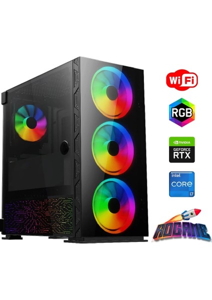 I7 14700F 16GB Ddr4 480SSD 12GB RTX3060 Oyun Bilgisayarı