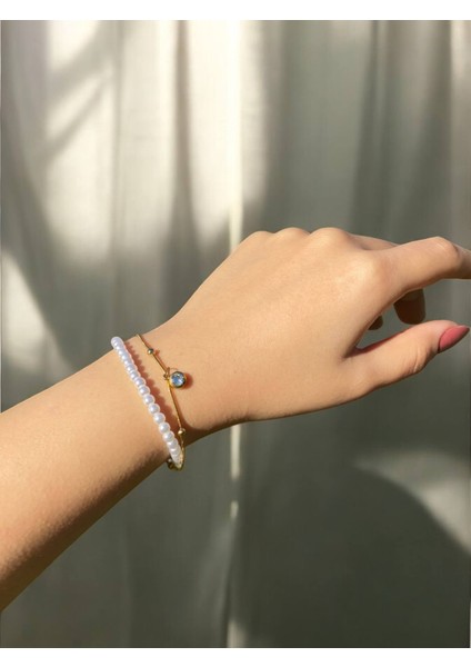 Çelik Inci Dorika Çift Sıra Kadın Zarif Bileklik Sevgiliye Hediye fiyatları