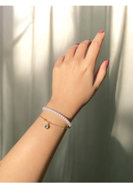 Çelik Inci Dorika Çift Sıra Kadın Zarif Bileklik Sevgiliye Hediye modelleri