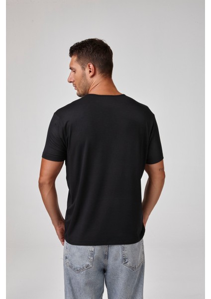 Kısa Kol Bisiklet Yaka Erkek T-Shirt 1604