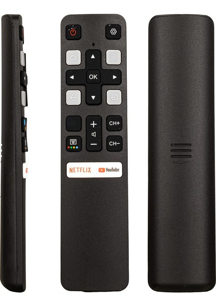 Tcl Rc 802V Fnr1 HTC120 RC25324 Netflix Youtube Tuşlu Ses Komutsuz LCD LED Tv Kumanda
