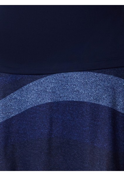Gradient Wave Sl Convert Kolsuz Kadın Tshirt