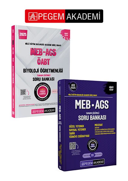 2025 Meb-Ags-Öabt Biyoloji Tamamı Çözümlü Soru Bankası