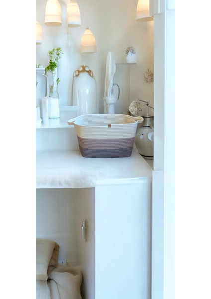 Krem Gri Renk Mutfak Banyo Düzenleyici El Dokuma Katlanabilir Çok Amaçlı Düzenleyici fiyatları
