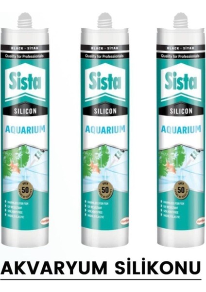 Sista Şeffaf Akvaryum Silikonu 310 ml (3 Adet)