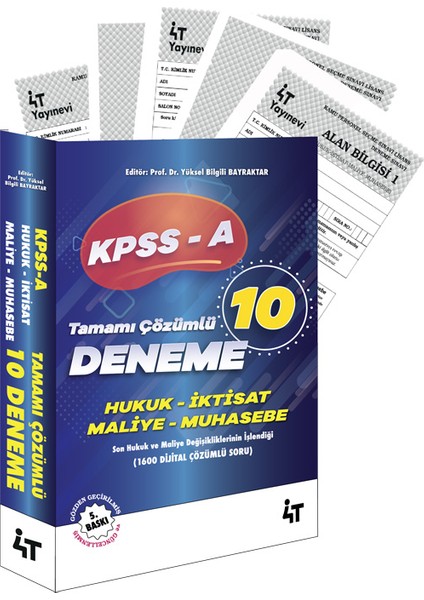 4t Kpss-A Grubu Tamamı Çözümlü 10'lu Alan Denemeleri 5.baskı