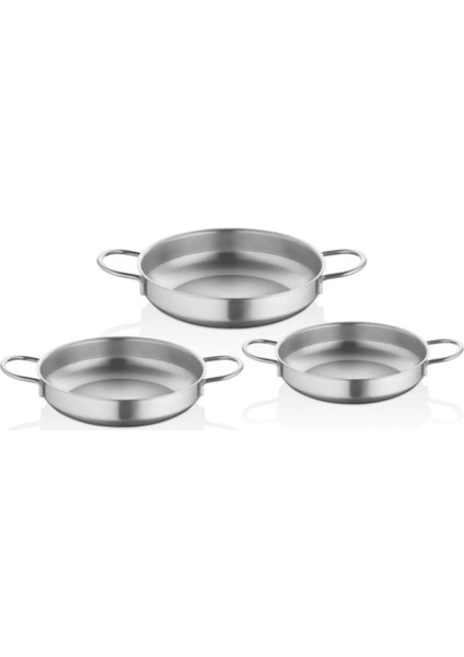 Bykardelen 3 Lü Omlet Set Inox (18-20-22