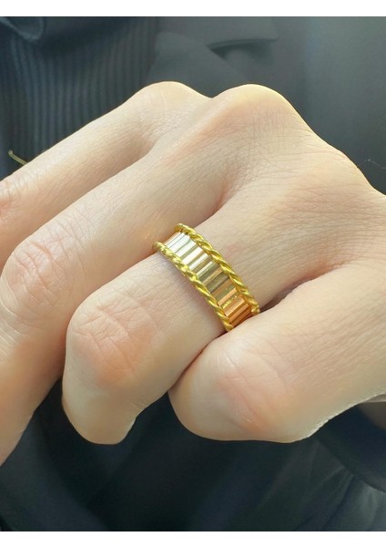 22 Ayar Altın 6 mm Merdiven Ajda Burma Özel Alyans Yüzük fiyatları