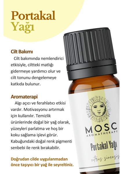 Portakal Uçucu Yağı 10 ml %100 Saf ve Doğal (Orange Essantial Oil)