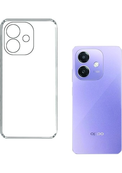 Oppo A3 ile Uyumlu Kılıf Şeffaf Kamera Korumalı Esnek Silikon Telefon Kılıfı Kapak modelleri