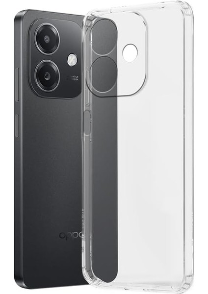 Oppo A3 ile Uyumlu Kılıf Şeffaf Kamera Korumalı Esnek Silikon Telefon Kılıfı Kapak fırsatları