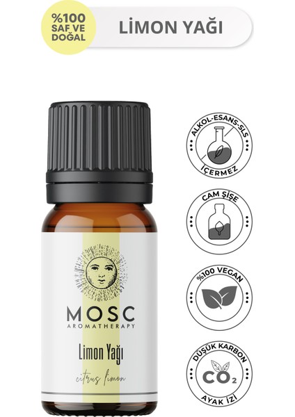 Limon Uçucu Yağı 10 ml %100 Saf ve Doğal (Lemon Essantial Oil)