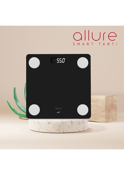 Mf Product Allure 0669 Vücut Analizli Siyah Akıllı Tartı modelleri