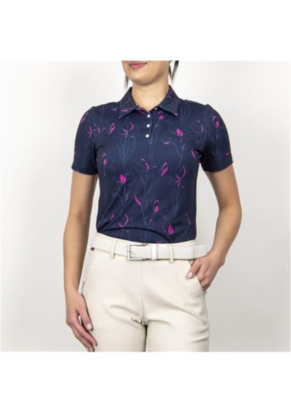 Enya Printed Kadın Polo Tshirt