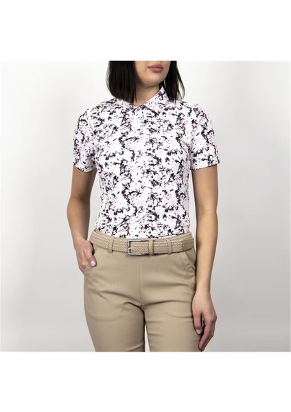 Enya Printed Kadın Polo Tshirt