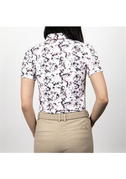 Enya Printed Kadın Polo Tshirt