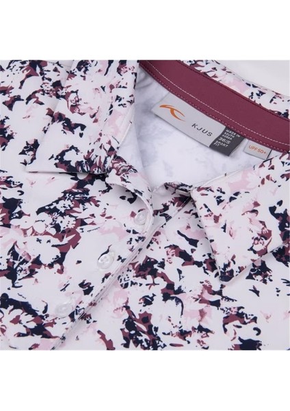 Enya Printed Kadın Polo Tshirt