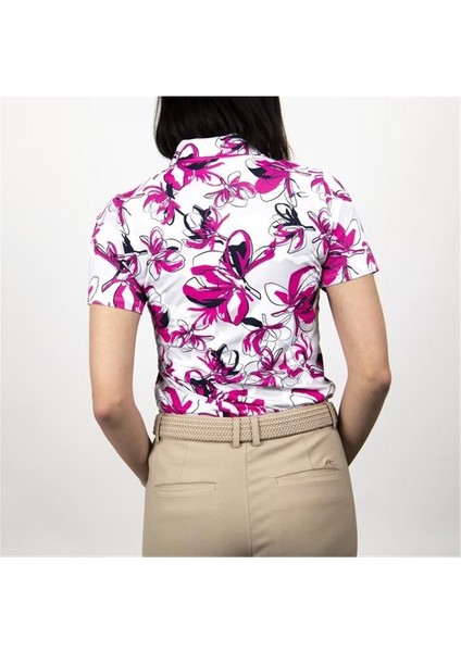 Enya Printed Kadın Polo Tshirt