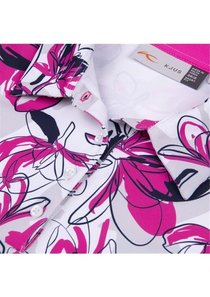 Enya Printed Kadın Polo Tshirt