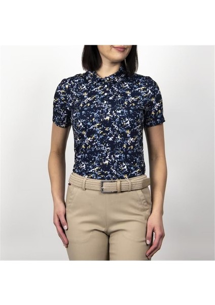 Enya Printed Kadın Polo Tshirt