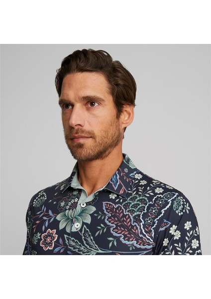 x Liberty Paisley Golf Polo Erkek Tshirt