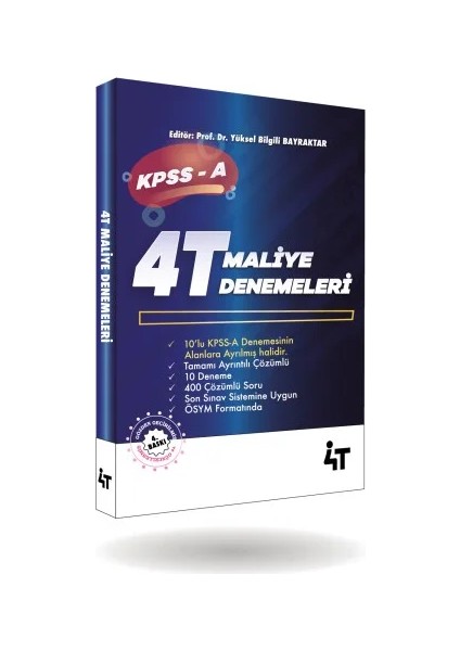 4t Kpss-A Tamamı Çözümlü 4t 10'lu Maliye Denemeleri 4.baskı