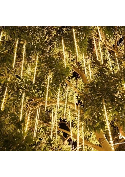 LED Solar Meteor Yağmuru Bahçe Balkon Teras Aydınlatma Meteor Shower Lights