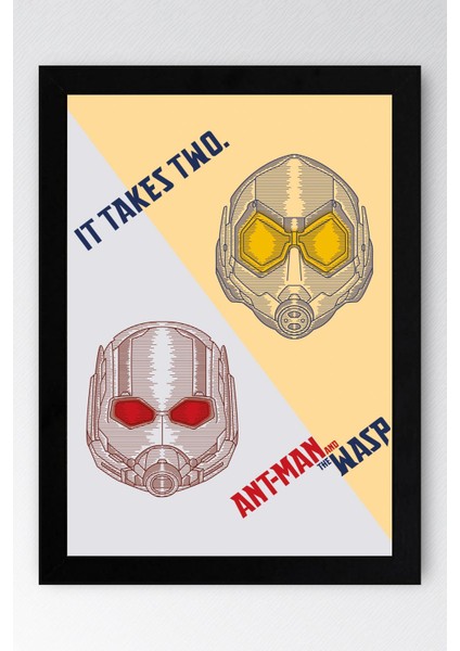 Ant Man And The Wasp Çerçeveli Tablo - Marvel Karınca Adam Poster Tablo