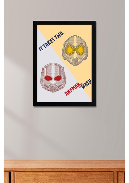 Ant Man And The Wasp Çerçeveli Tablo - Marvel Karınca Adam Poster Tablo