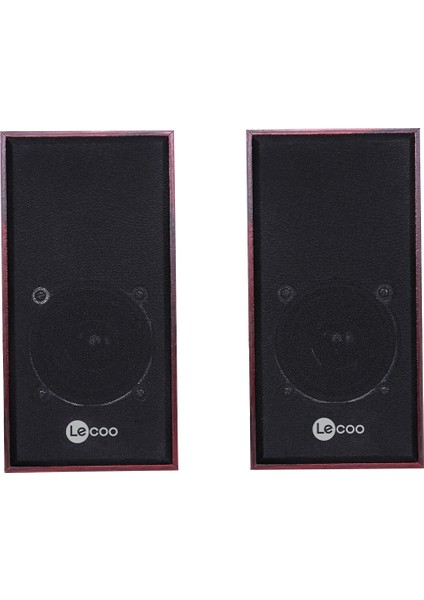 DS105 Kablolu USB + 3.5mm Jack Girişli 6W Stereo Masaüstü Ahşap Hoparlör