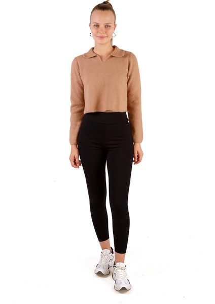 6621 Polo Yaka Yumoş Kazak Camel