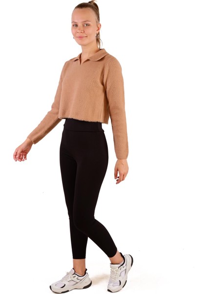 6621 Polo Yaka Yumoş Kazak Camel