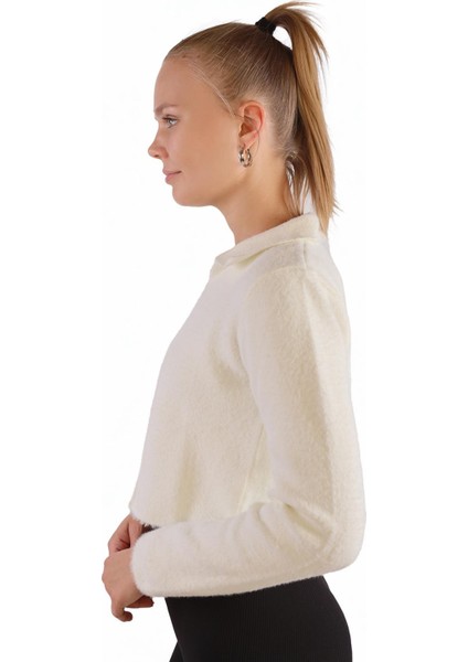 6621 Polo Yaka Yumoş Kazak Ekru