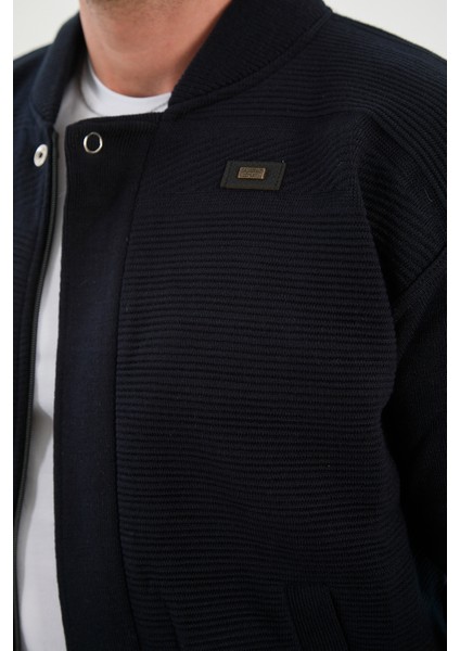 Erkek Yeni Sezon Büyük Beden Hakim Yaka Astarlı Çelik Örgü Triko Mont indirimleri