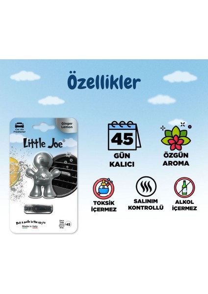 Zencefil Limon Araç Kokusu (Ginger) -45 Gün -Oto Kokusu Kalıcı Klima Parfüm fiyatları