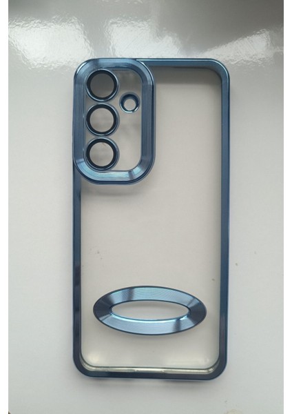 Samsung Galaxy S24 Fe Kılıf Logo Yeri Açık Kamera Lens Korumalı Renkli Kenarlı Şeffaf Silikon fiyatları